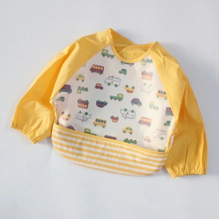 KTX-785619 Baby Bibs with PU Fabric Silicon Soft Mommy Loving Infants & Toddlers for Feeding Waterproof Warm Washable