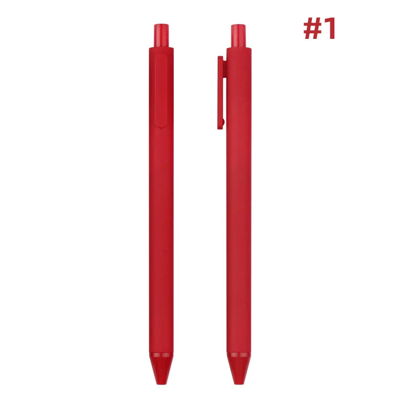 KTX-929939 Custom Logo Printed Retractable Ballpoint Pen with Soft Rubber Grip in Multiple Colours