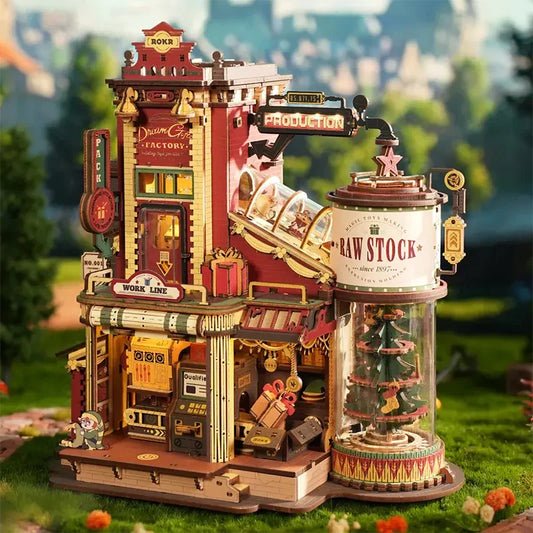 KTX-808083 3D Wooden Puzzle Music Box Assemble Kit EAB01 Dream Gift
