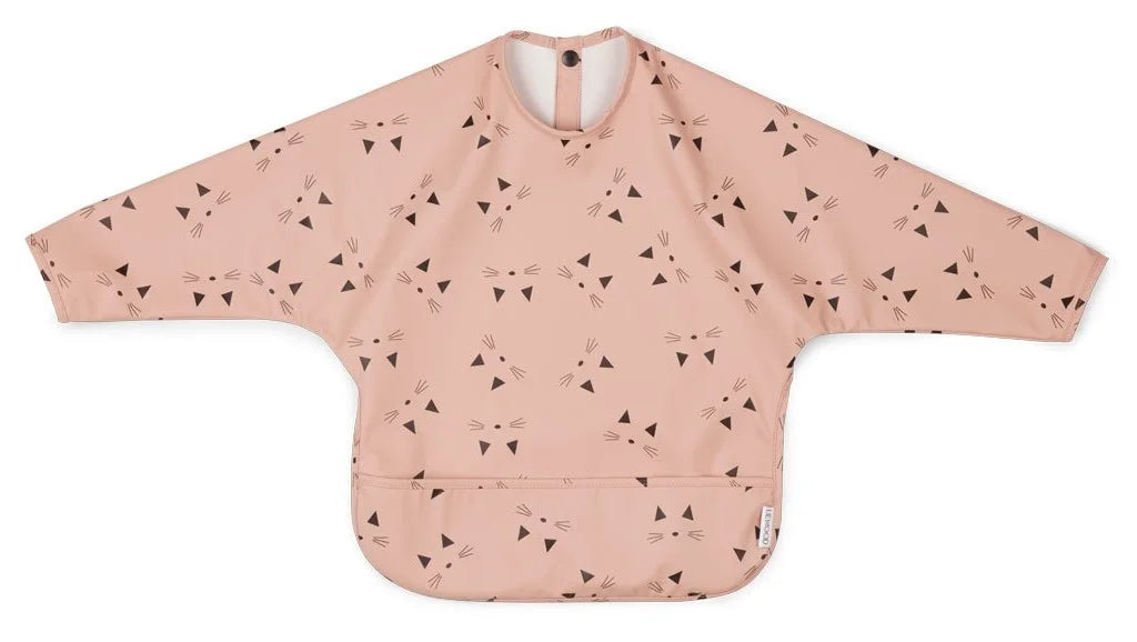 KTX-851155 BSCI Factory OEM Full Sleeved Recycled Waterproof PU Baby Bib