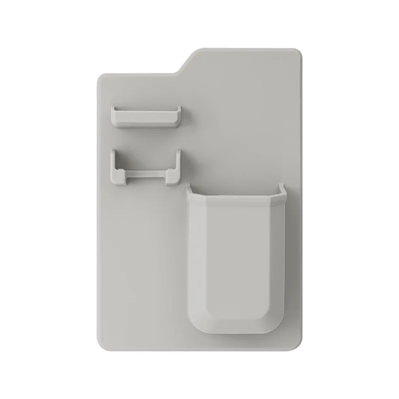 KTX-628563 Toothbrush and Razor Holder Set with Fog Resistant Silicone Shower Mirror