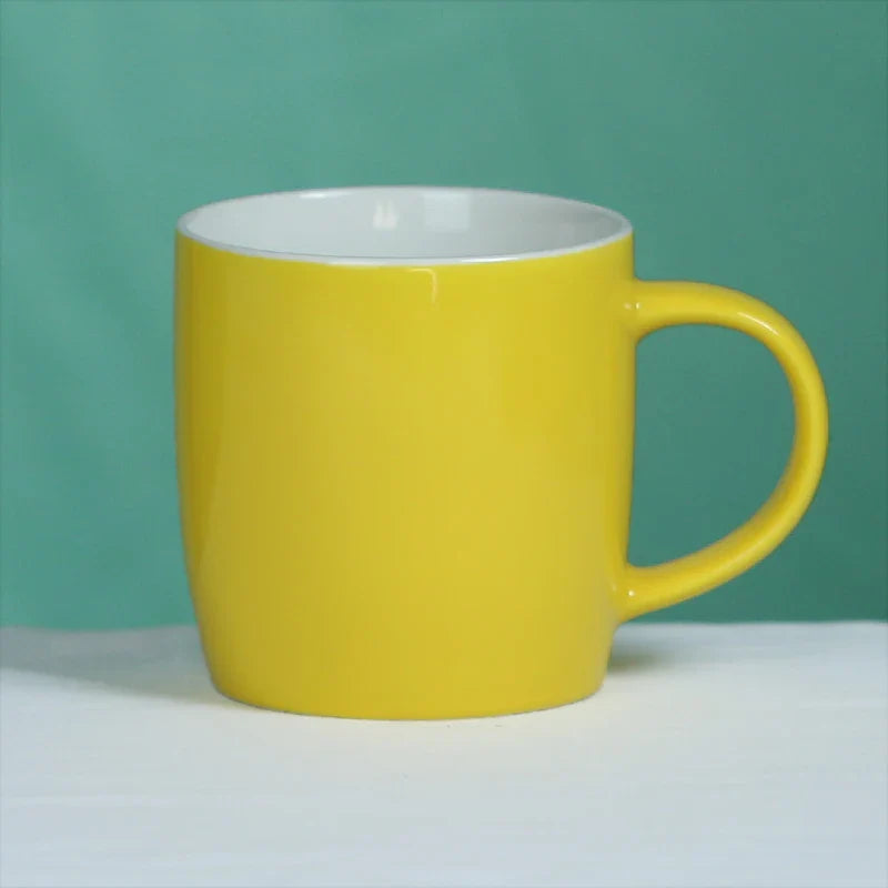 KTX-367571 Nordic 12oz Ceramic Coffee Mug in Red, Black, Navy Blue, Pink, and White