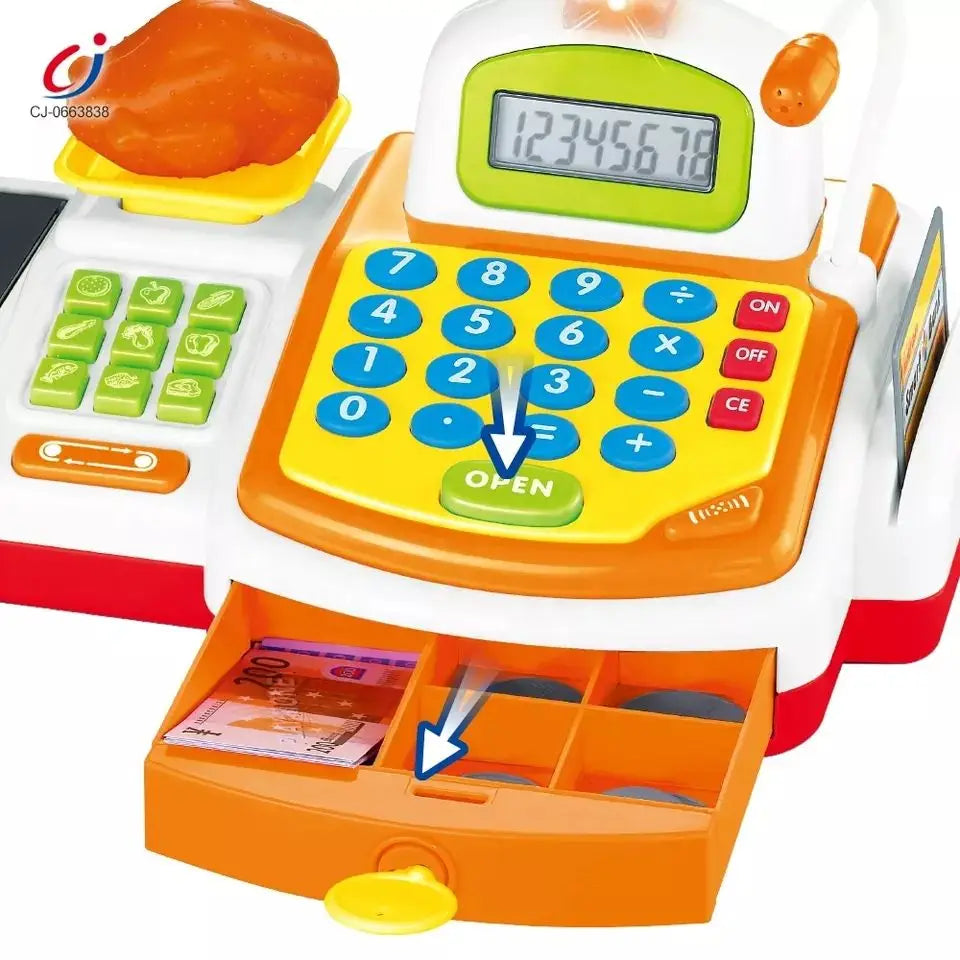KTX-211731 Supermarket Cash Register Toy with Mini Accessories for Kids 2-14 Years, EPT Model EPT608354/EPT608370
