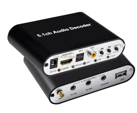 KTX-942675 5.1 Channel Home Theatre Audio Decoder with Multiple Inputs and Formats Support