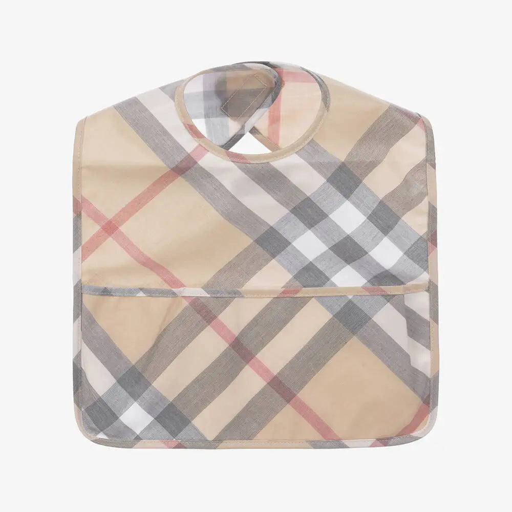 KTX-097491 Plastic Backed Baby square Bib Manufacturers Strap Print