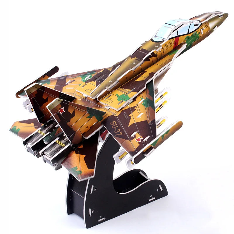 KTX-236371 Children's Creative DIY 3D Foam Paper Puzzle Model Building Toy