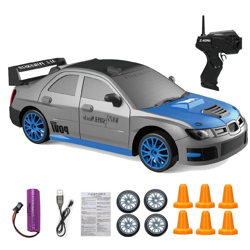 KTX-730195 1/24 Scale RC Electric Drift Racing Car, 4WD Remote Control Simulation Toy for Kids and Adults