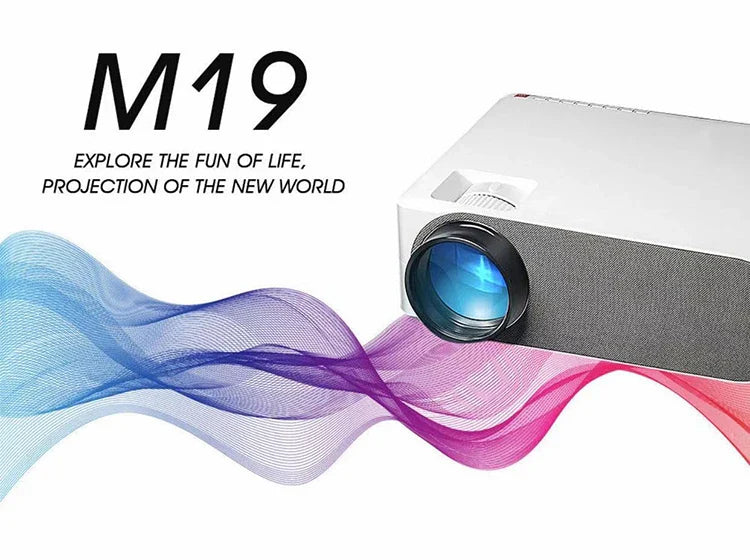 KTX-039827 1080P Full HD Multimedia Projector for Outdoor and Business Use, 4K Smart Beamer