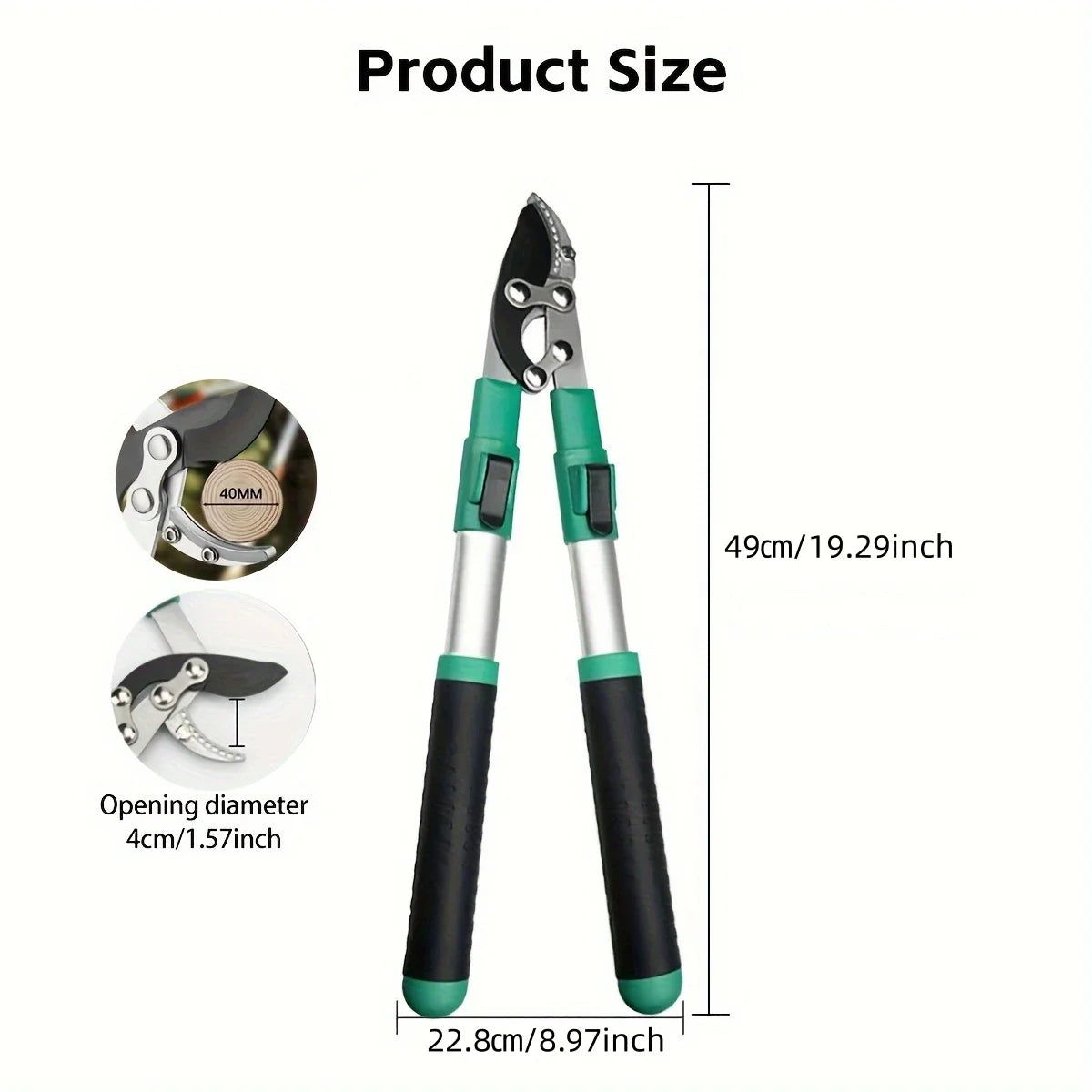 KTX-606931 Long Handle Heavy Duty Adjustable Garden Lopping Shears