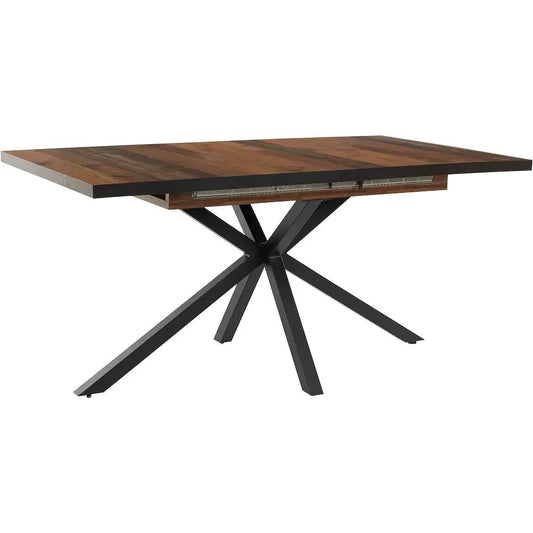 KTX-234643 Extendable Wooden Dining Table – Modern Design, 160-200 cm, Metal Base