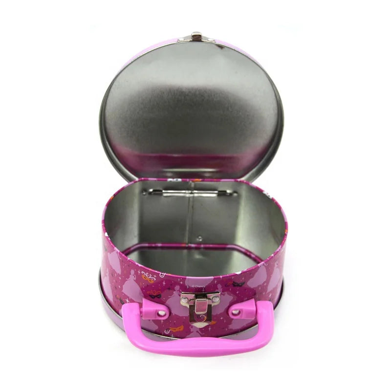 KTX-154707 Custom Portable Full-Color Tin Box with Handle for Children's Toys, Candy, Chocolate, and Food Storage
