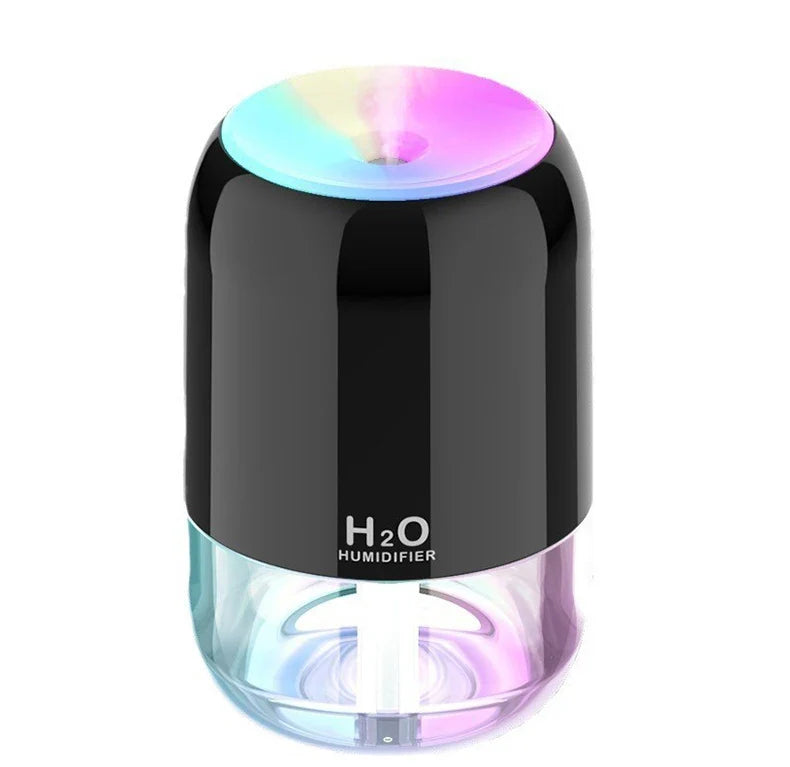 KTX-389907 200ML USB Mini Diffuser Humidifier with Colourful Light and Adjustable Spray Time