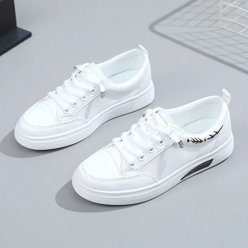 KTX-114451 K1012 New Mesh Women's Board Shoes Summer Thick Sole Versatile Sports Shoes Casual Student Running Shoes