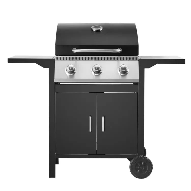 KTX-269203 Komenjoy G029300 3-Burner Outdoor Gas Grill with Warming Rack and Removable Grease Pan
