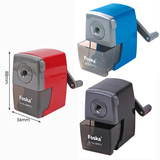 KTX-264531 Metal and Plastic Manual Desk Pencil Sharpener for Office, Home, and School
