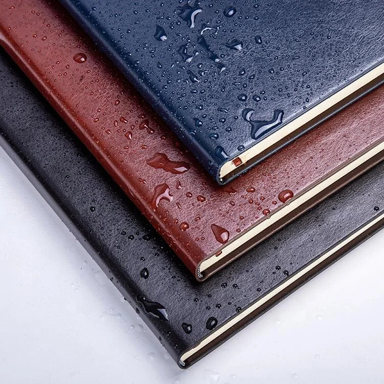KTX-523219 A5 Lined Hardcover Leather Notebook for Back to School Use