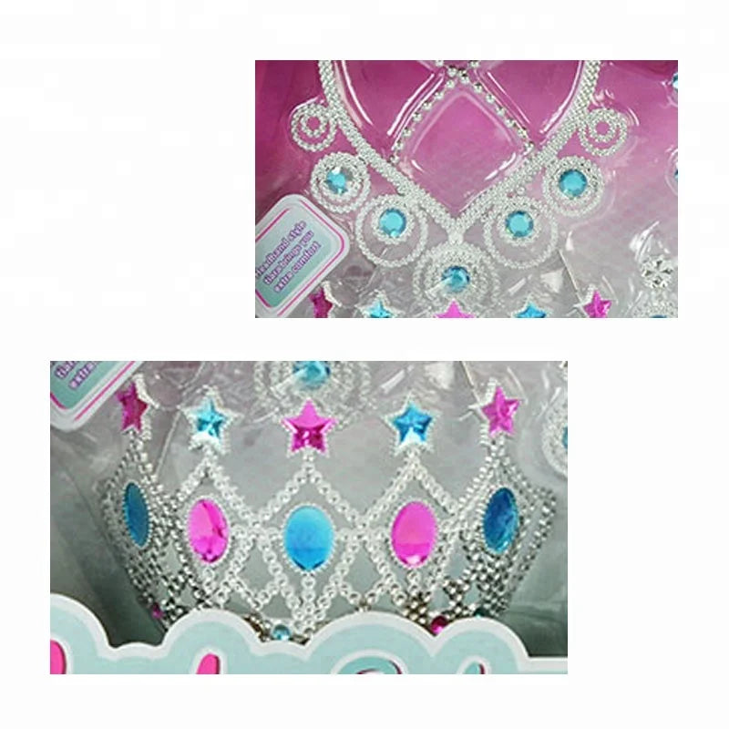 KTX-785747 Customizable Princess Dress-Up Beauty Makeup Set for Kids with Jewelry and Accessories