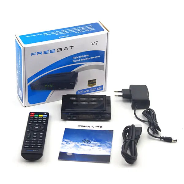 KTX-598035 Freesat V7 HD Satellite Receiver 1080P DVB-S2 with USB WiFi Support