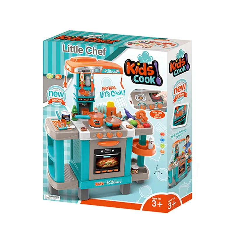 KTX-638867 Realistic Miniature Dollhouse Kitchen Toy Set for Kids, Ages 2-7, Plastic Kitchen Accessories