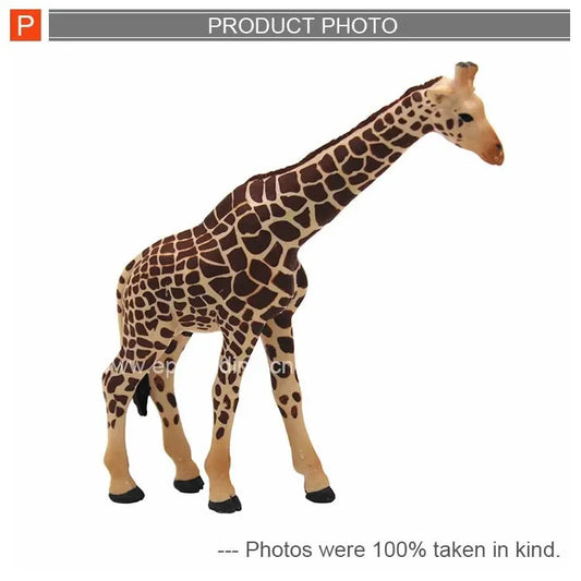 KTX-097619 5-Inch Plastic Giraffe Toy for Kids - Unisex Animal Figurine Ideal for Ages 2 to 7