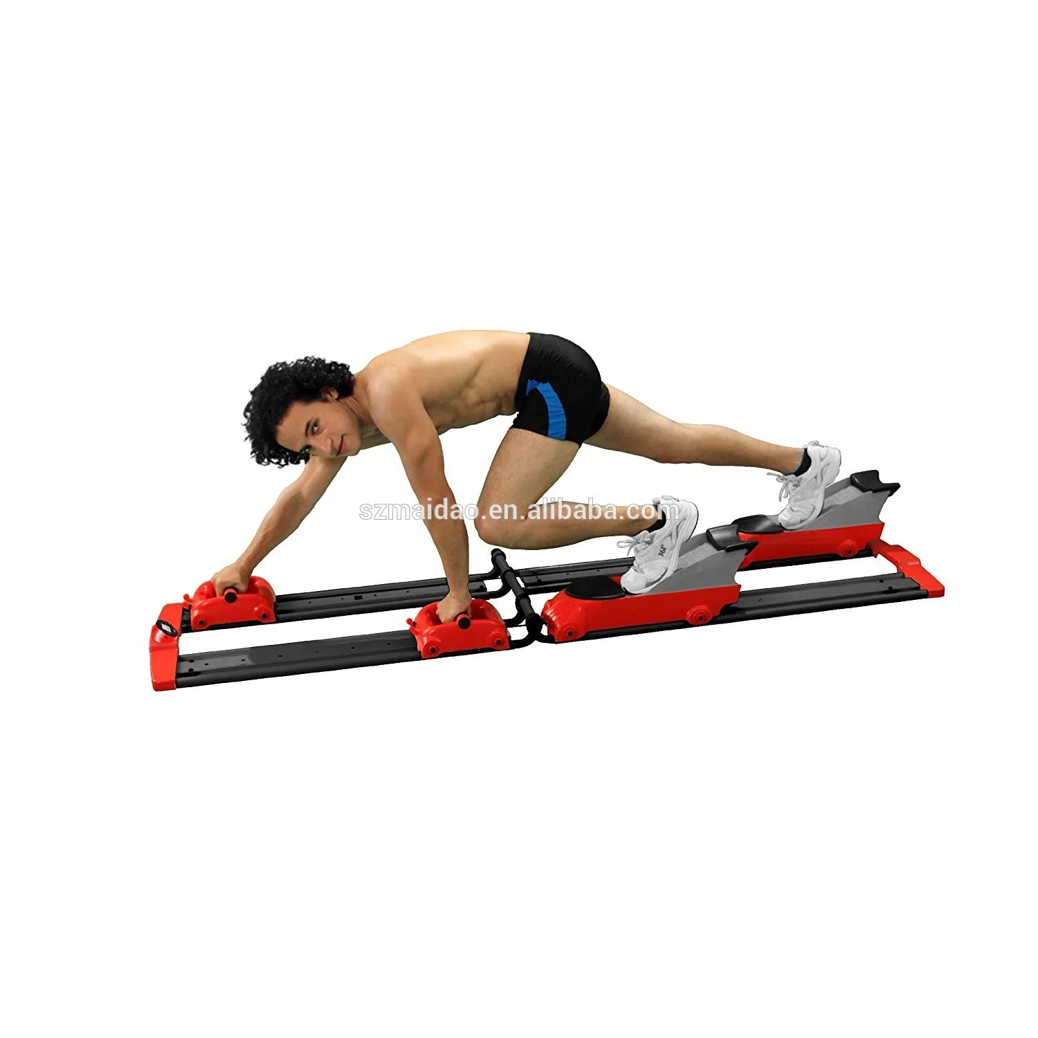 KTX-730771 Bear Crawl Horizontal Exercise Machine with LCD Monitor for Full-Body Training