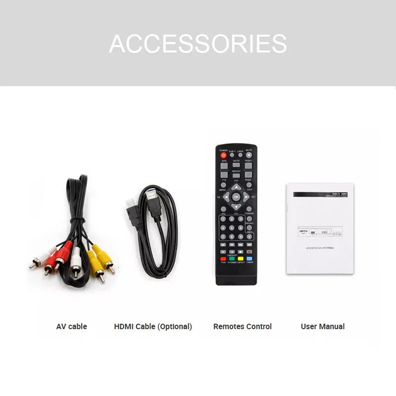 KTX-139283 DCV-S2 HD Satellite Receiver for Free-to-Air TV with Built-in Media Player