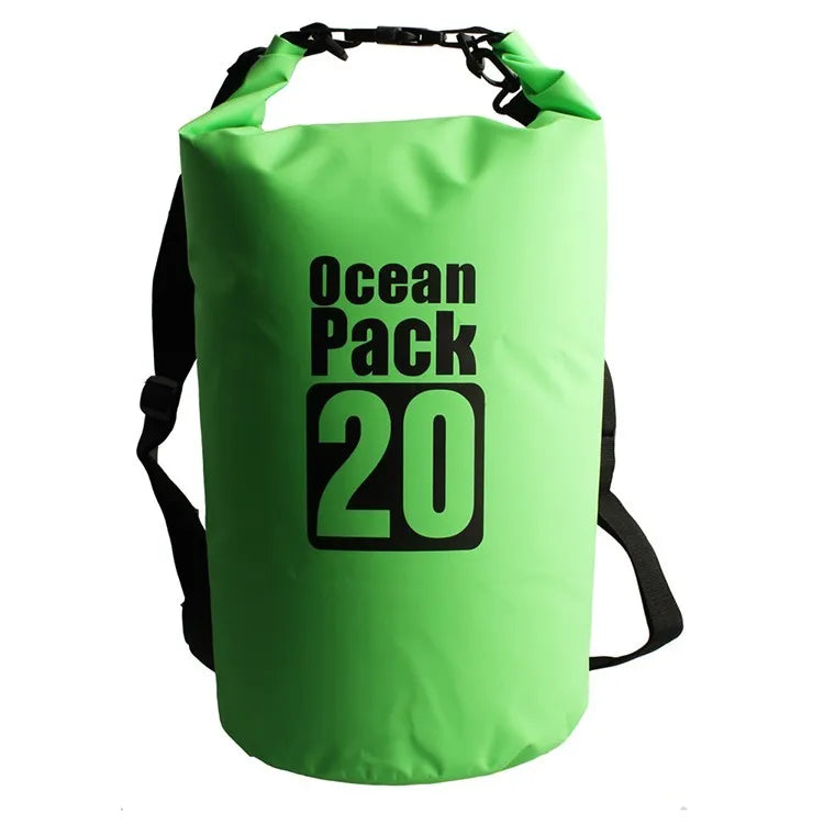 KTX-207635 Lightweight Waterproof PVC Outdoor Dry Bag - 20L Foldable Design for Sports and Hiking