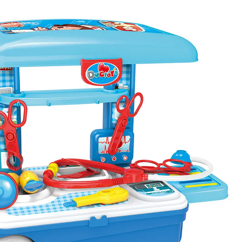 KTX-654675 Kids Educational Medical Toy Doctor Set for Pretend Play - Ages 2-7, ABS Plastic, Includes Tools