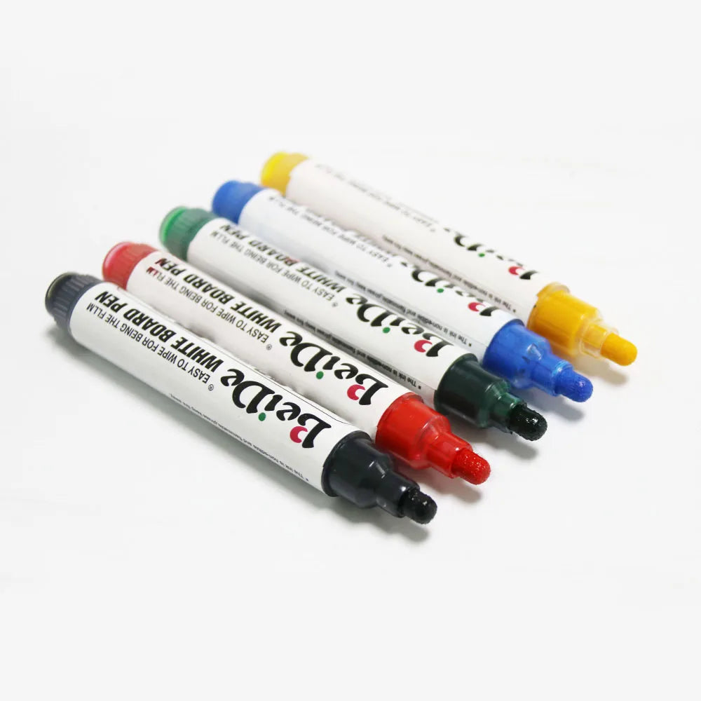 KTX-943443 Bulk Non-Toxic Dry Erase Markers with Refillable Tips for Whiteboards - Multiple Colours Available