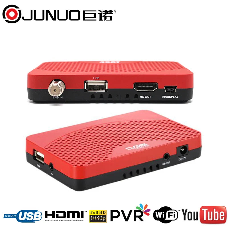 KTX-139283 DCV-S2 HD Satellite Receiver for Free-to-Air TV with Built-in Media Player