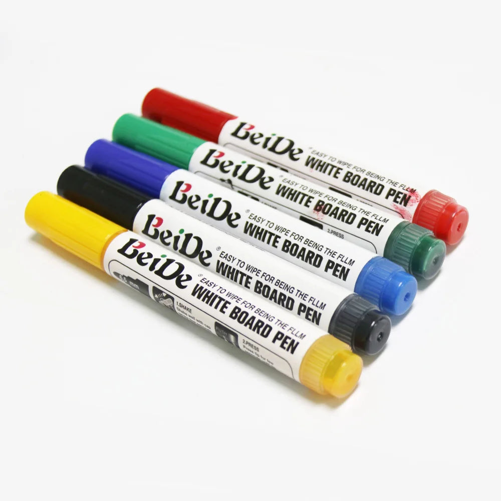 KTX-943443 Bulk Non-Toxic Dry Erase Markers with Refillable Tips for Whiteboards - Multiple Colours Available