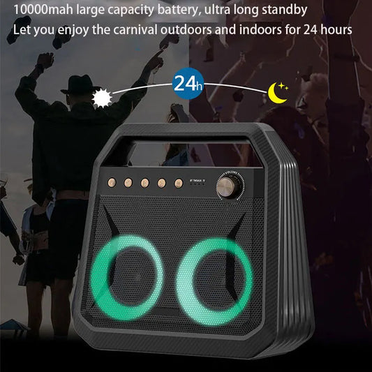 KTX-710483 Portable High-Power Active DJ Speakers with Camping Light for Outdoor Use