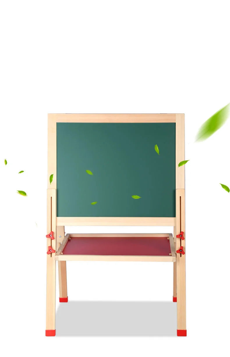 KTX-451923 Children's Wooden Drawing Easel and Writing Board for Ages 3-6