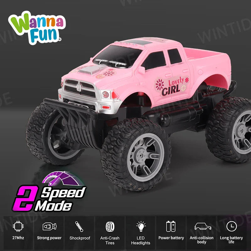 KTX-640019 1:20 Scale Off-Road Remote Control SUV with Headlights - 4 Channels, 4WD, Fast Racing Truck for Kids