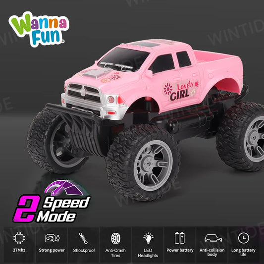 KTX-640019 1:20 Scale Off-Road Remote Control SUV with Headlights - 4 Channels, 4WD, Fast Racing Truck for Kids