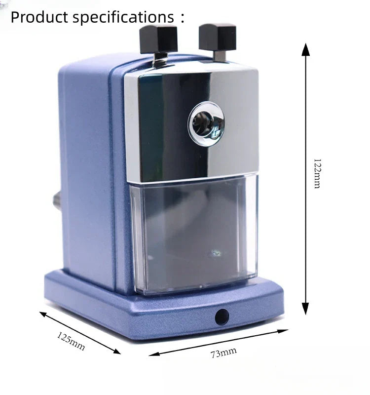 KTX-773011 Manual Metal Pencil Sharpener for Students and Children - Ideal for Primary School Use