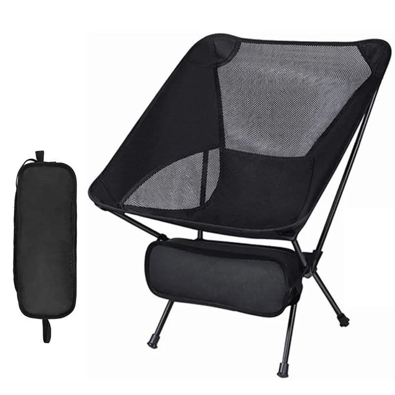 KTX-585043 Portable 7075 Aluminum Folding Moon Chair for Outdoor Activities, Includes Carry Bag