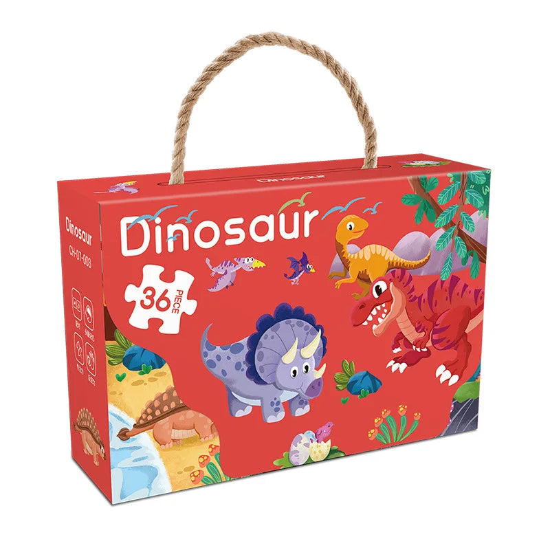 KTX-857811 Custom Round Cardboard Jigsaw Puzzles for Kids - Available in 48, 50, or 100 Pieces