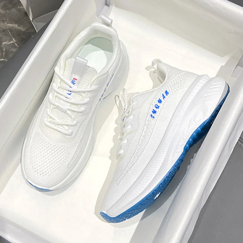 KTX-917843 K2509 Fashion Women Lace-up Front Walking Sneakers Shoes Comfortable Sport Outdoor Running Shoes