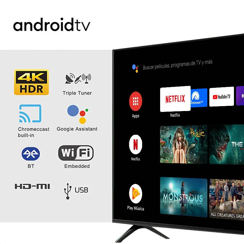 KTX-614995 LED Smart TV with Android and WiFi - Available in 24" to 65" Sizes