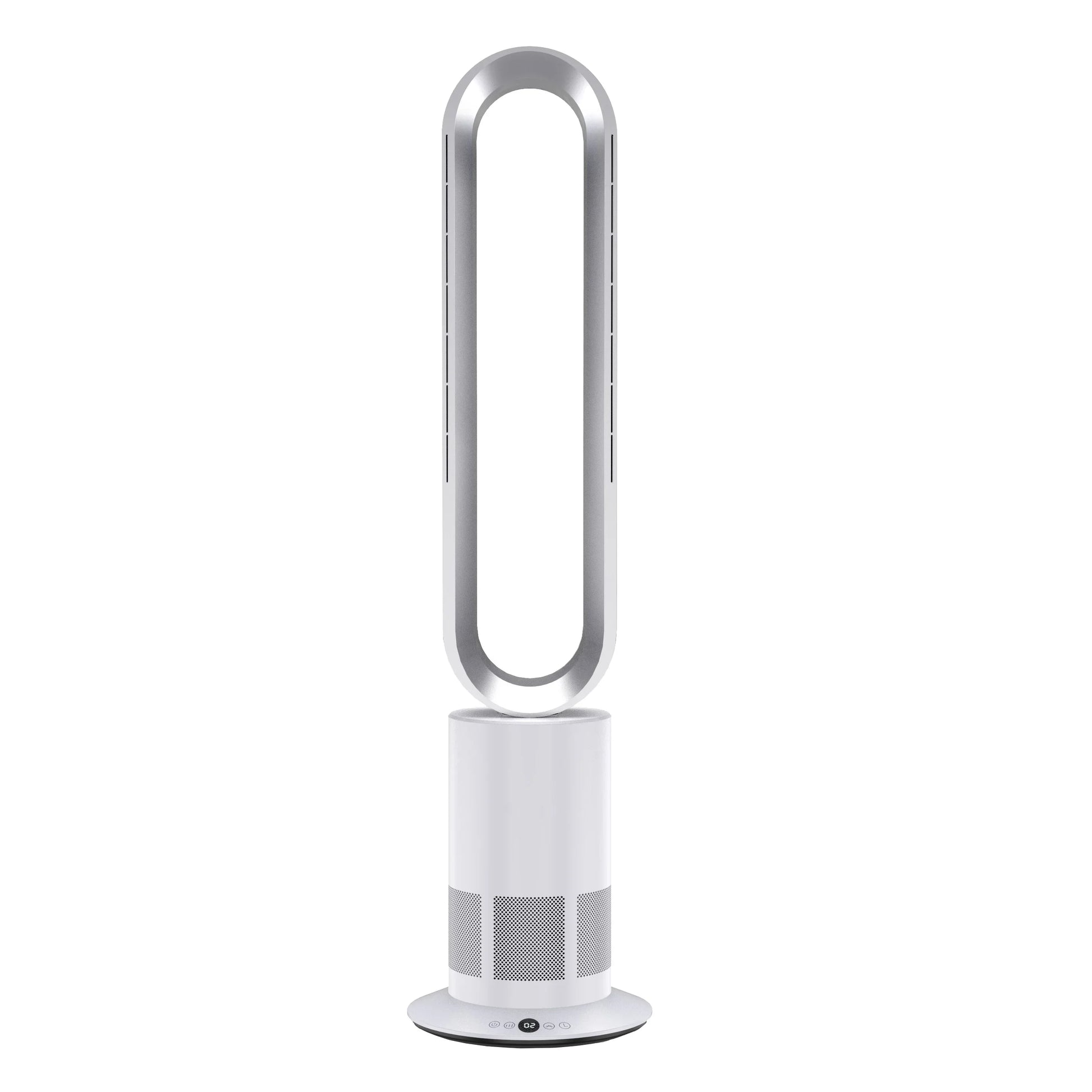 KTX-082323 Electric Bladeless Oscillating Tower Fan with Natural Wind Circulation for Home Use
