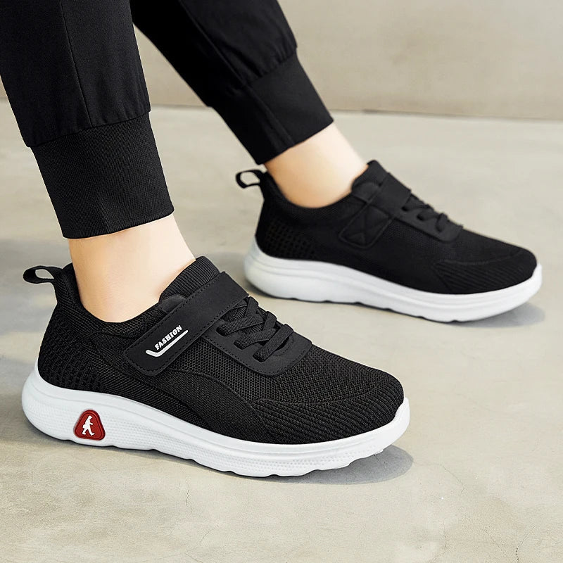 KTX-738195 B-22007 Men's Casual Comfortable Flats Men's Sneakers Lace-Up Mesh Shoes Lightweight Breathable