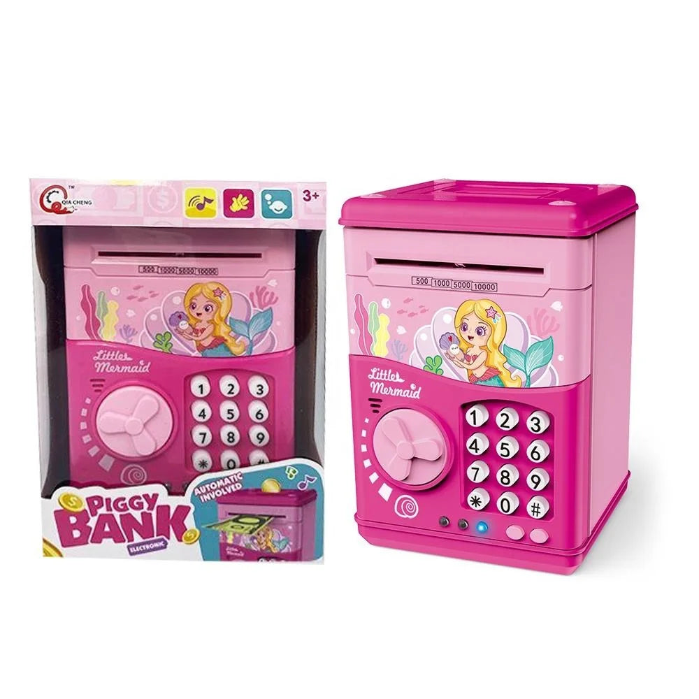 KTX-442259 Digital Password Electronic ATM Piggy Bank for Kids - Safe Plastic Money Saving Box