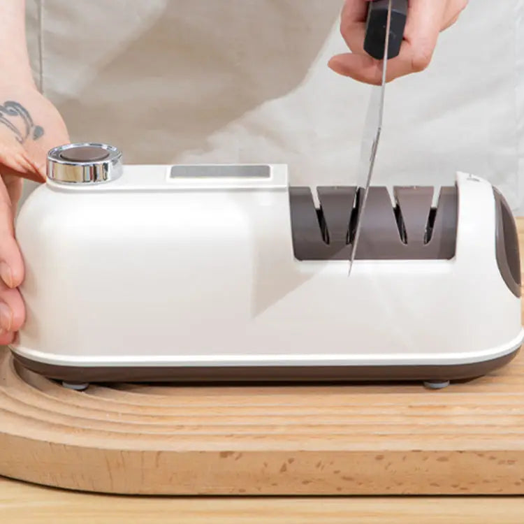 KTX-838547 2-Stage Electric Knife Sharpener for Quick Kitchen Knife Maintenance and Household Use