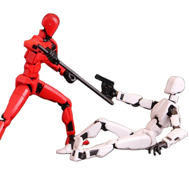 KTX-551379 Movable 3D Dummy Robot Anime Action Figure - PVC Multifunctional Fidget Toy for Kids with Autism