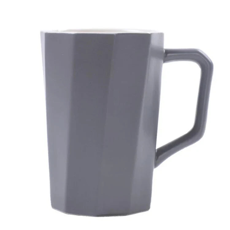 KTX-236499 Modern Simple Ceramic Coffee Mug for Home and Office Use - Nordic Design