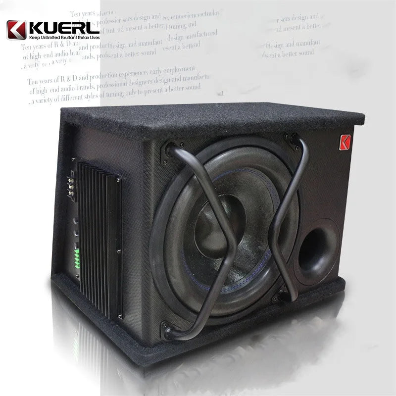 KTX-204307 12-Inch Active Subwoofer for Car Audio Systems - 12V Automotive Speaker