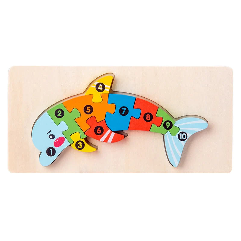 KTX-891731 Montessori Educational Wooden 3D Puzzle Game for Kids – Eco-Friendly and Non-Toxic Jigsaw Learning Toy