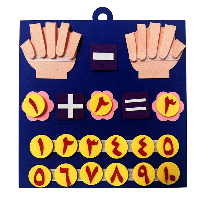 KTX-598803 Montessori Math Manipulatives and Felt Finger Numbers Counting Toy for Learning Activities