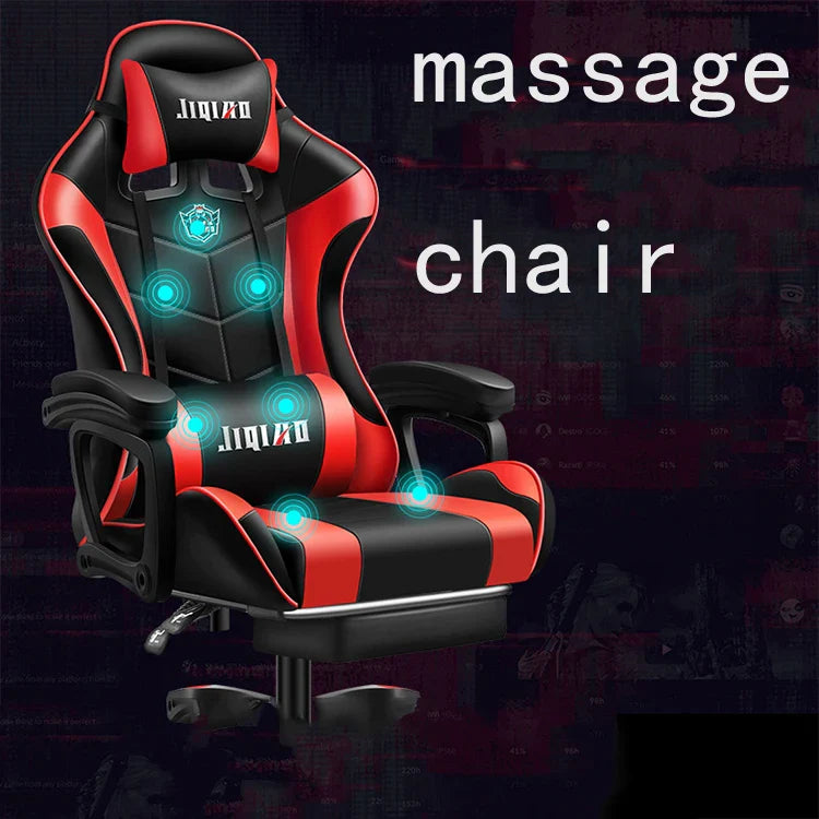 KTX-282195 Pink LED RGB Gaming Chair with Massage Function and Built-In Speakers